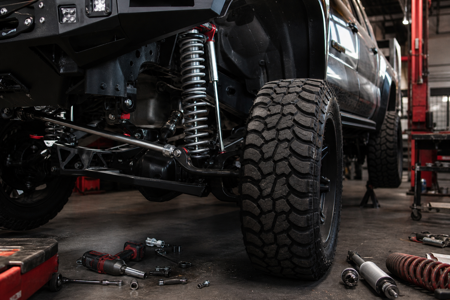 Off-road suspension installation category banner